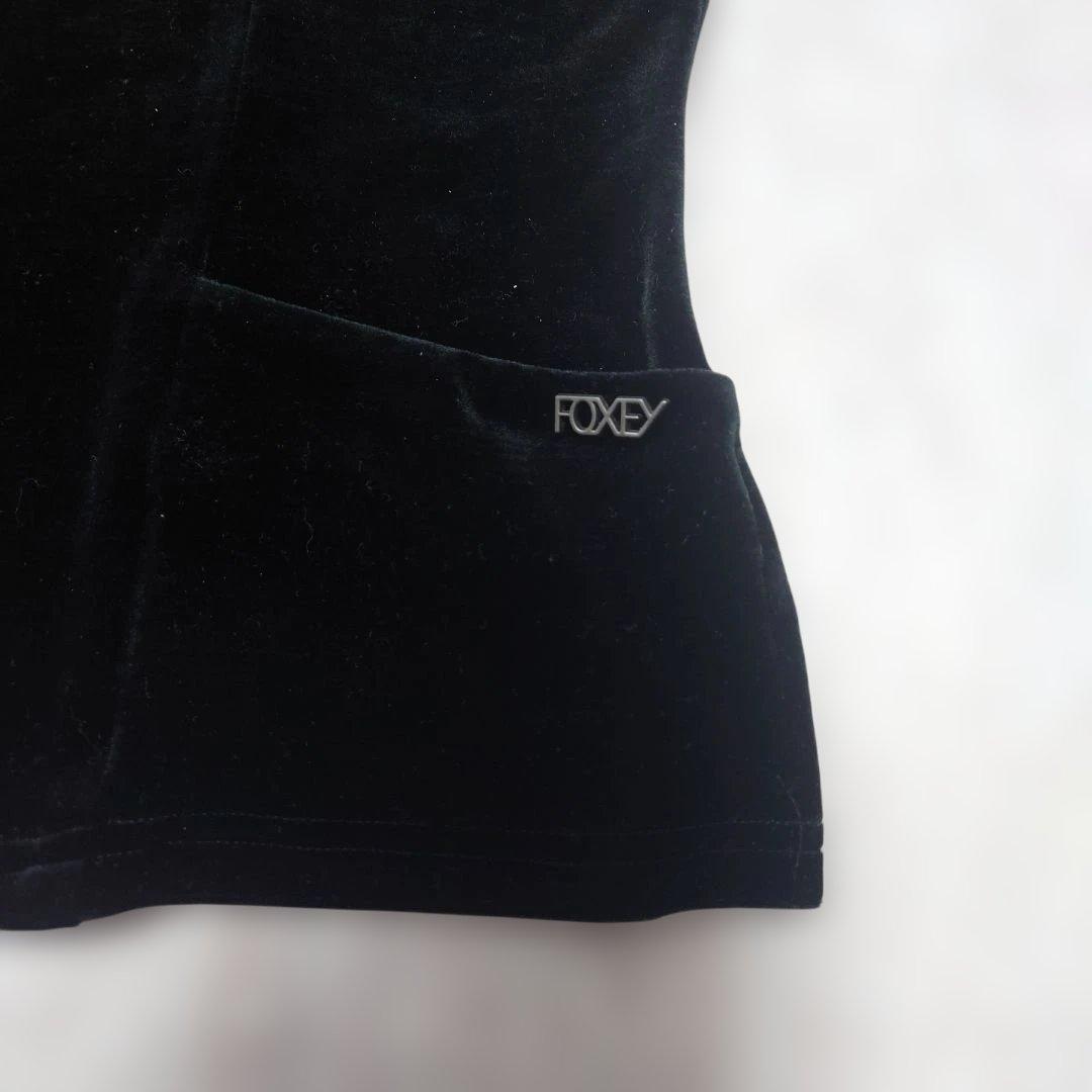 美品　フォクシー　ベロア　パーカー