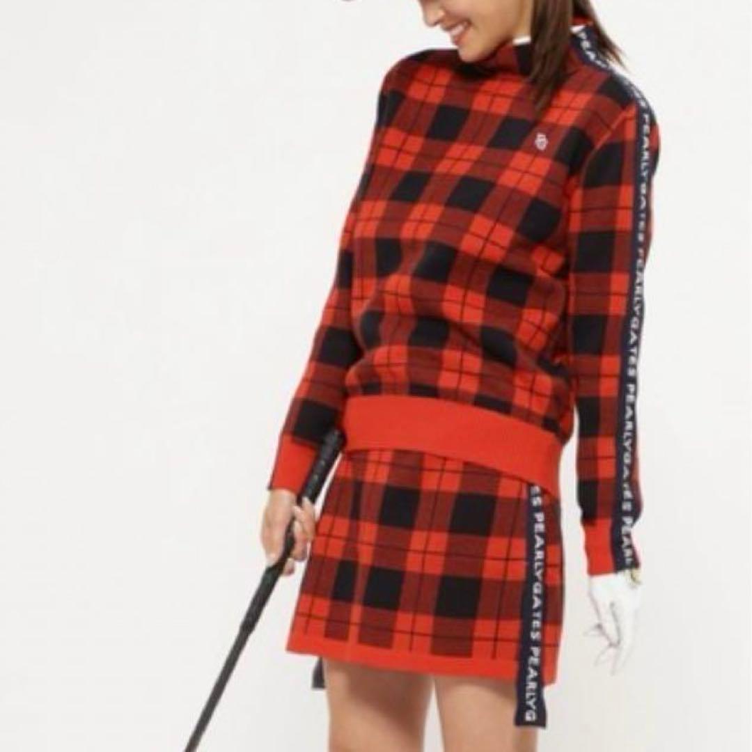 Pearly Gates レディース ゴルフウェア チェック柄 セットアップ