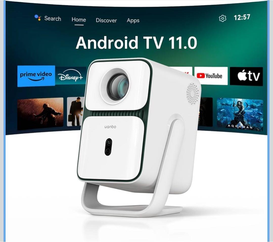 大特価！Android TV 11.0搭載　プロジェクター 天井 フルHD