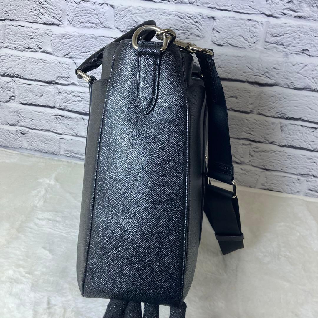 コーチ✨メトロポリタン サフィアーノレザー A4 2way ビジネスバッグ 黒