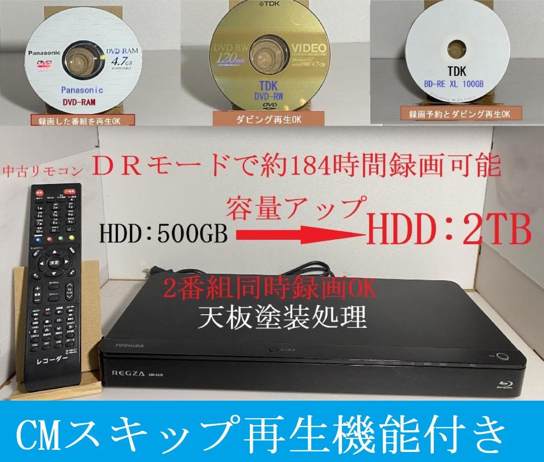 ☆ 東芝 REGZA DBR-Z420「　ＨＤＤ：2ＴＢ」　1-31