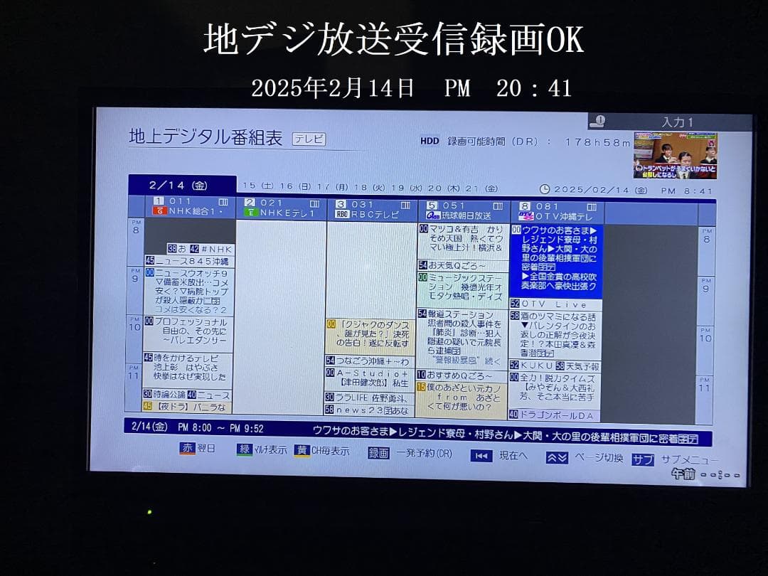 ☆ 東芝 REGZA DBR-Z420「　ＨＤＤ：2ＴＢ」　1-31