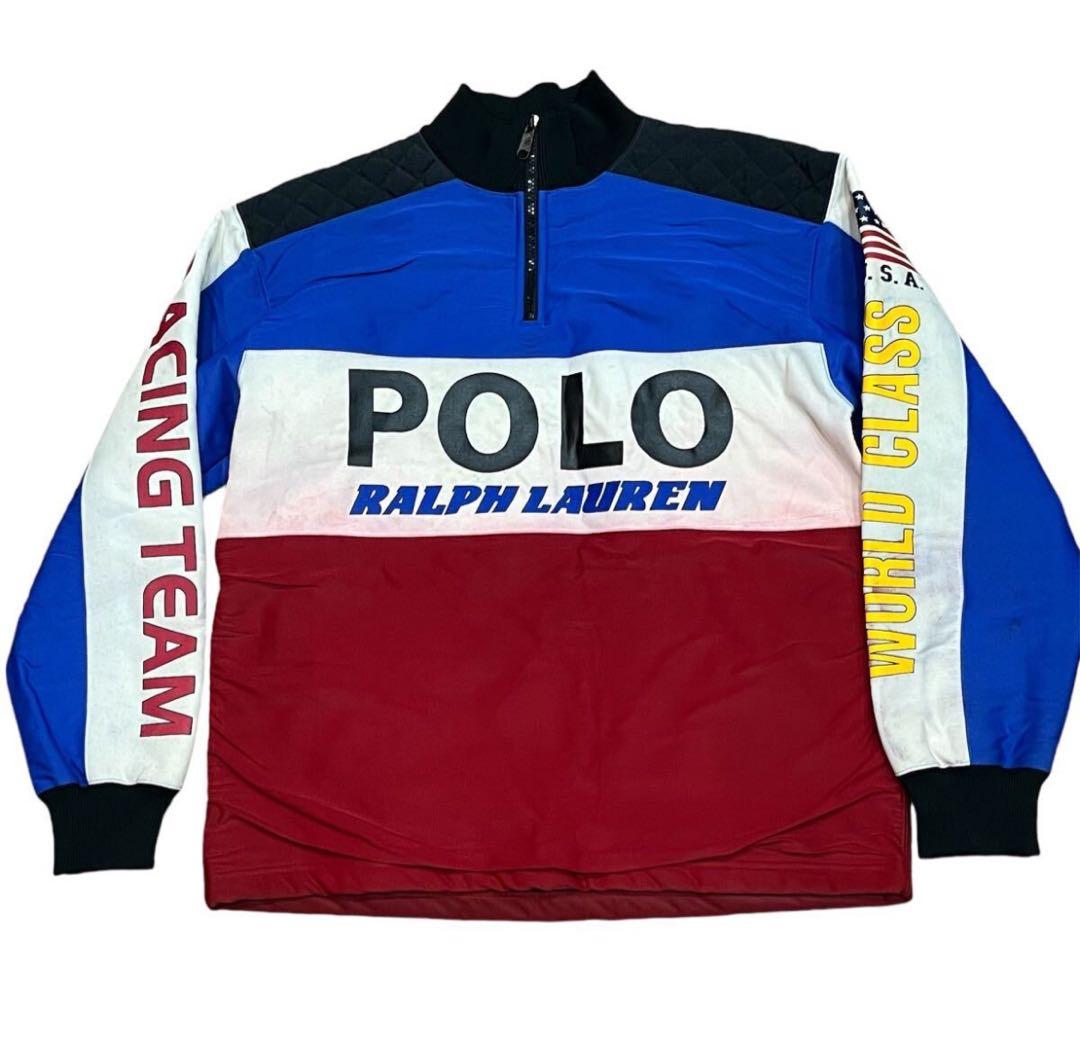 Polo ラルフローレンレーシングチーム　裏地フリースソフトシェルジャケットL