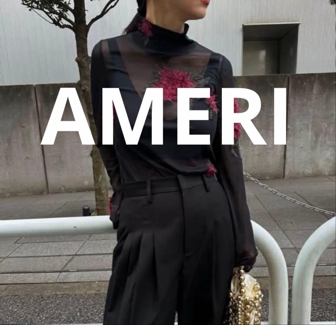 【最安値】AMERI UND 3D FLOWER SKIN TOP