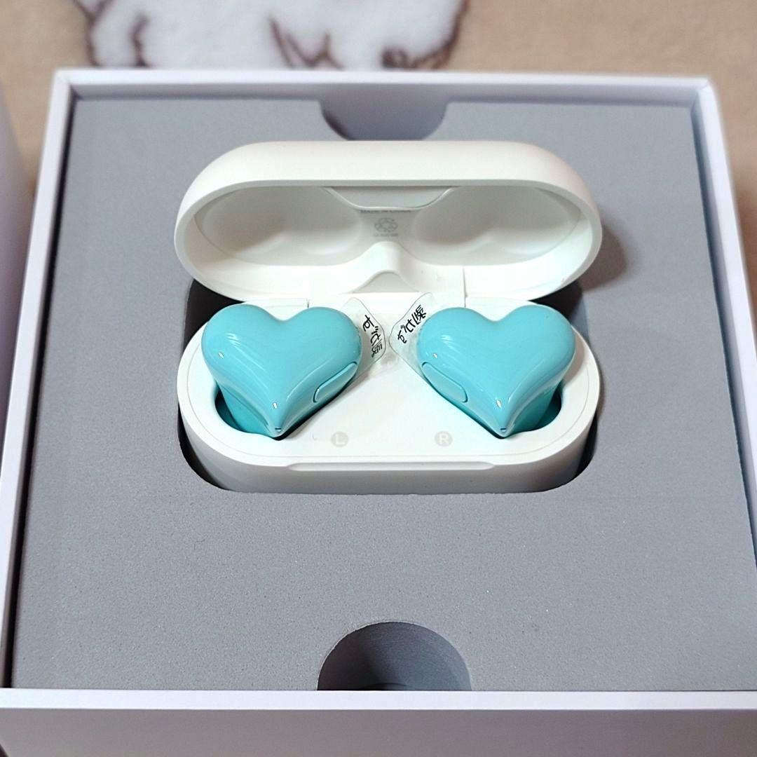 Heart Buds ワイヤレスイヤホン ブルー