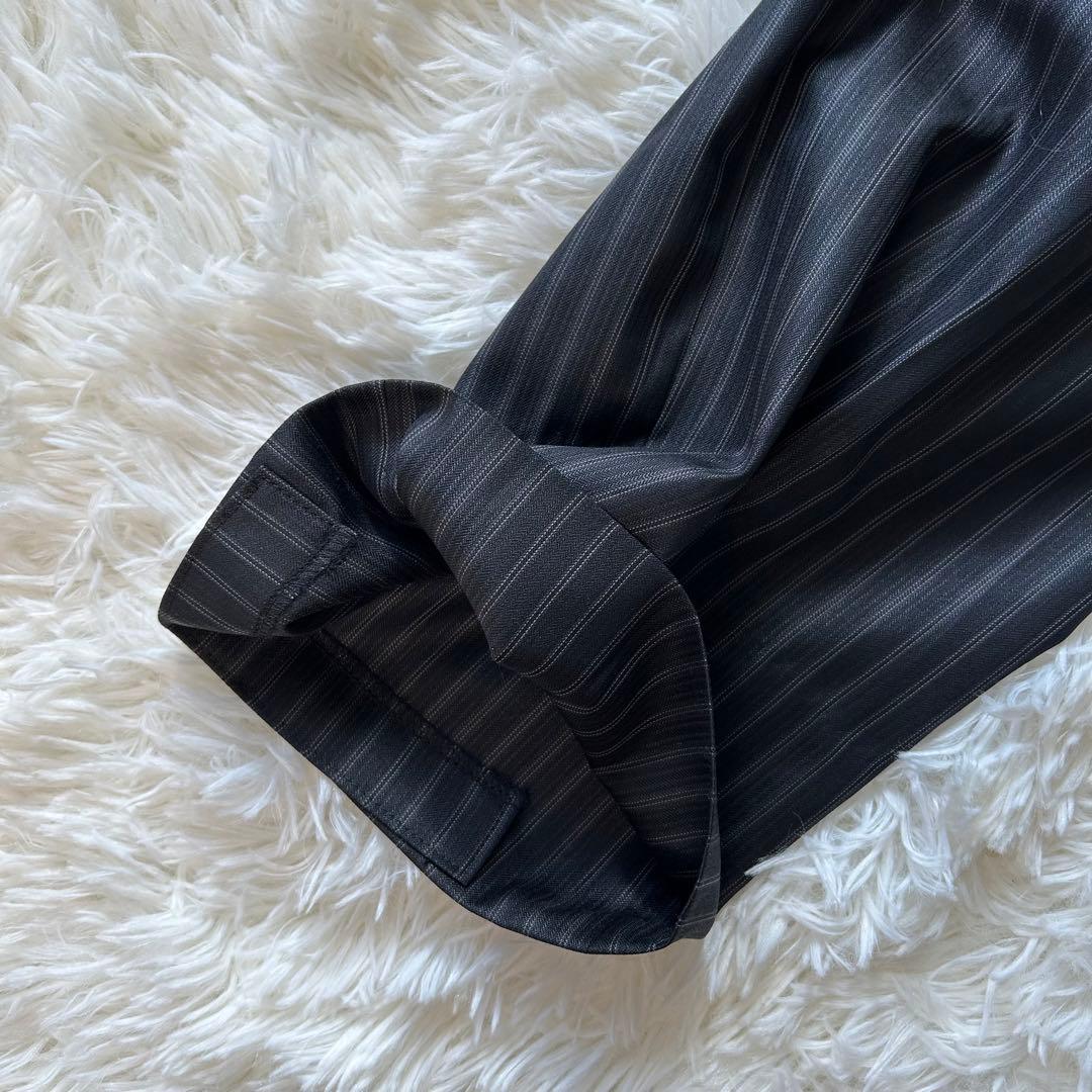 美品　MONSIEUR NICOLE セットアップ ビジネススーツ ストライプ