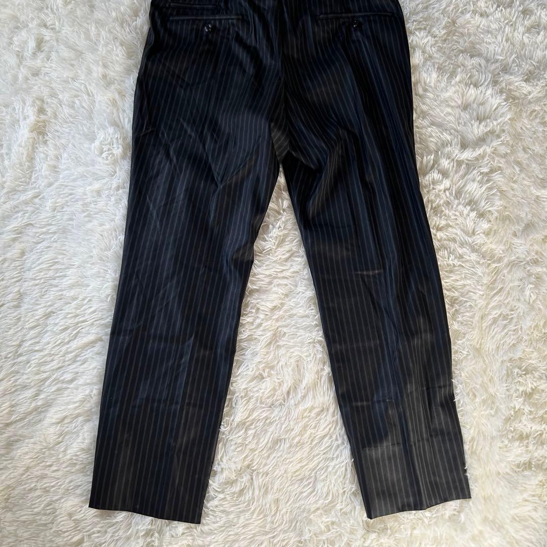 美品　MONSIEUR NICOLE セットアップ ビジネススーツ ストライプ