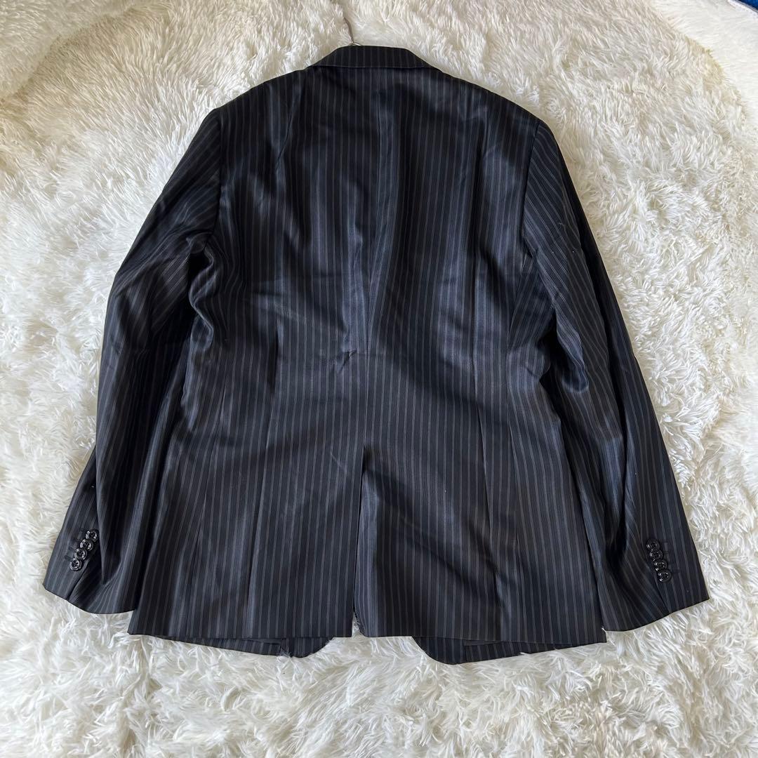 美品　MONSIEUR NICOLE セットアップ ビジネススーツ ストライプ