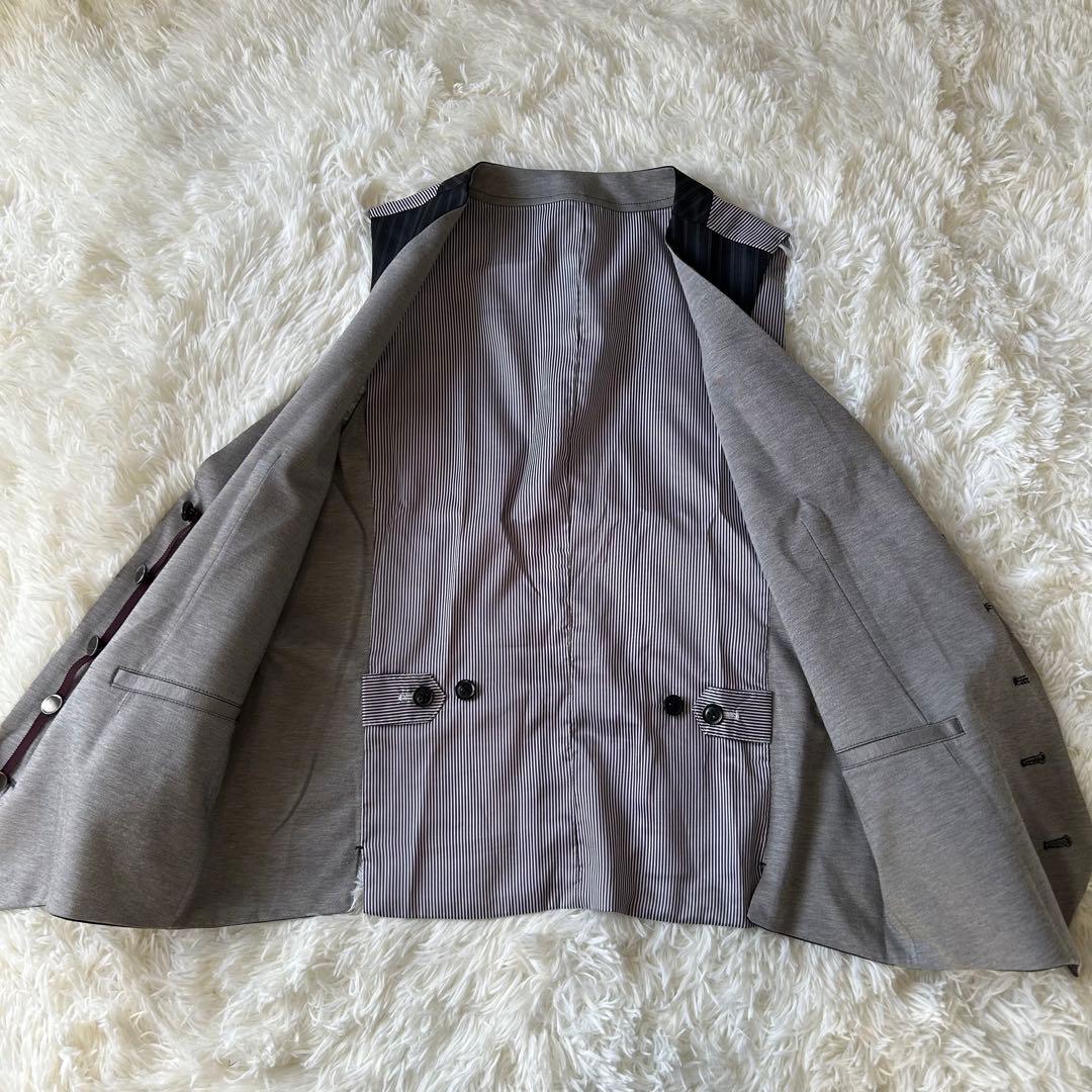 美品　MONSIEUR NICOLE セットアップ ビジネススーツ ストライプ