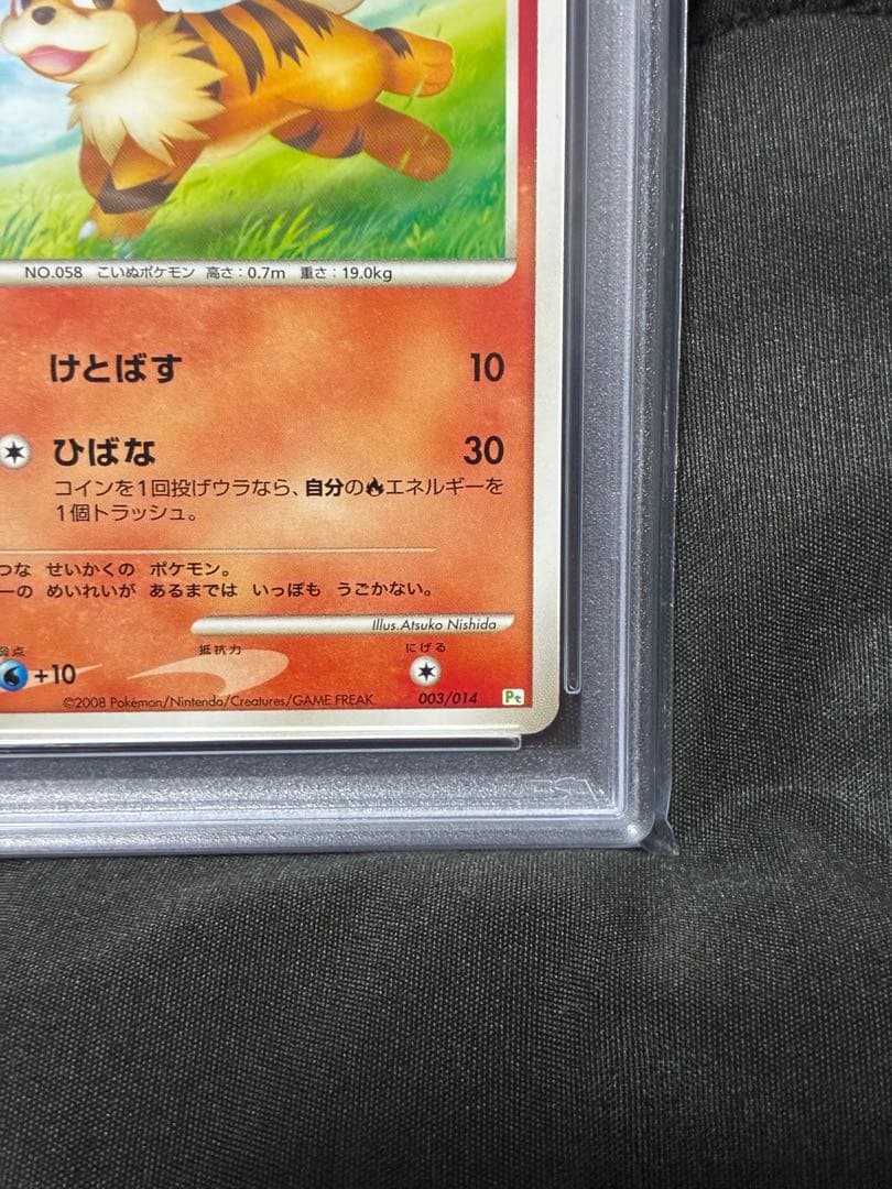 世界13枚 PSA10 ガーディ growlithe 2008 003