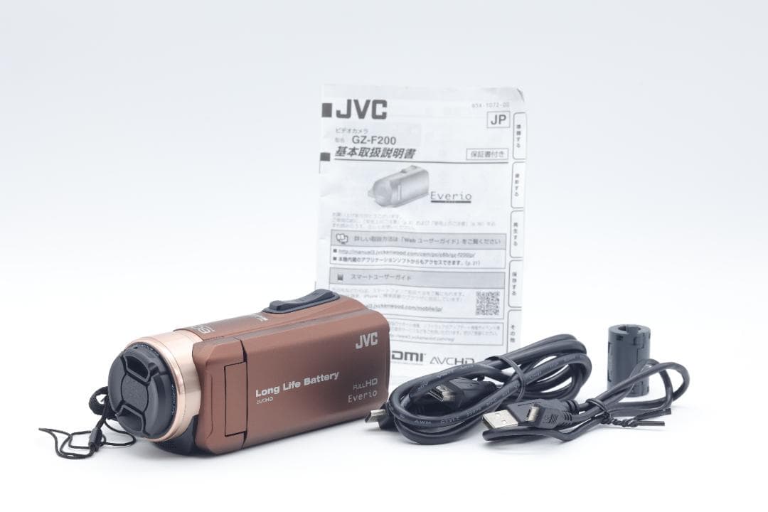 【2702】JVC ビデオカメラ Everio R GZ-F200-T