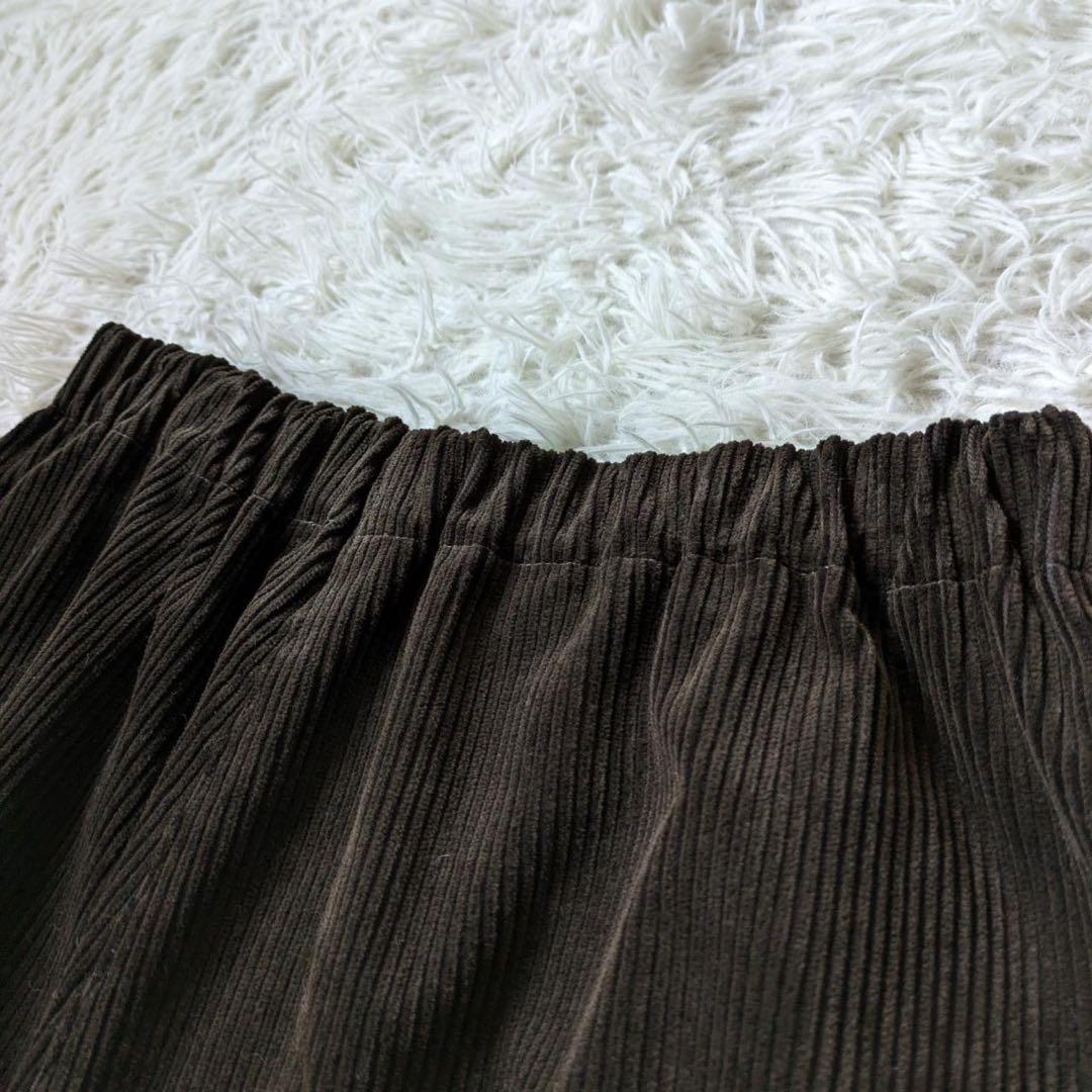 HUIS./遠州織物　シャトルコーデュロイバルーンパンツ（太畝　カーキブラウン）