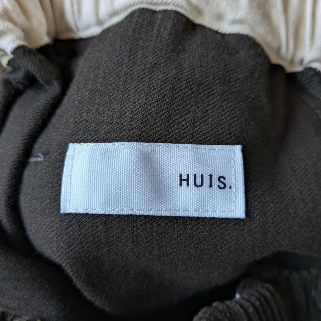 HUIS./遠州織物　シャトルコーデュロイバルーンパンツ（太畝　カーキブラウン）