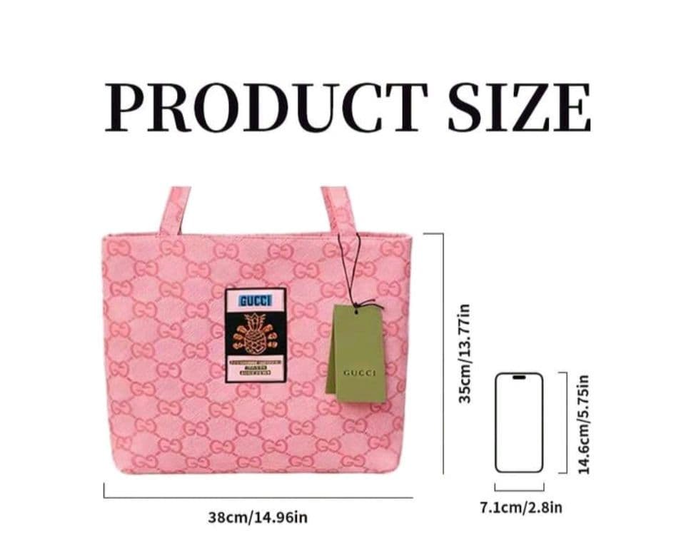 希少！1点のみ！GUCCI ロゴトートバッグ ノベルティ ピンク 大容量