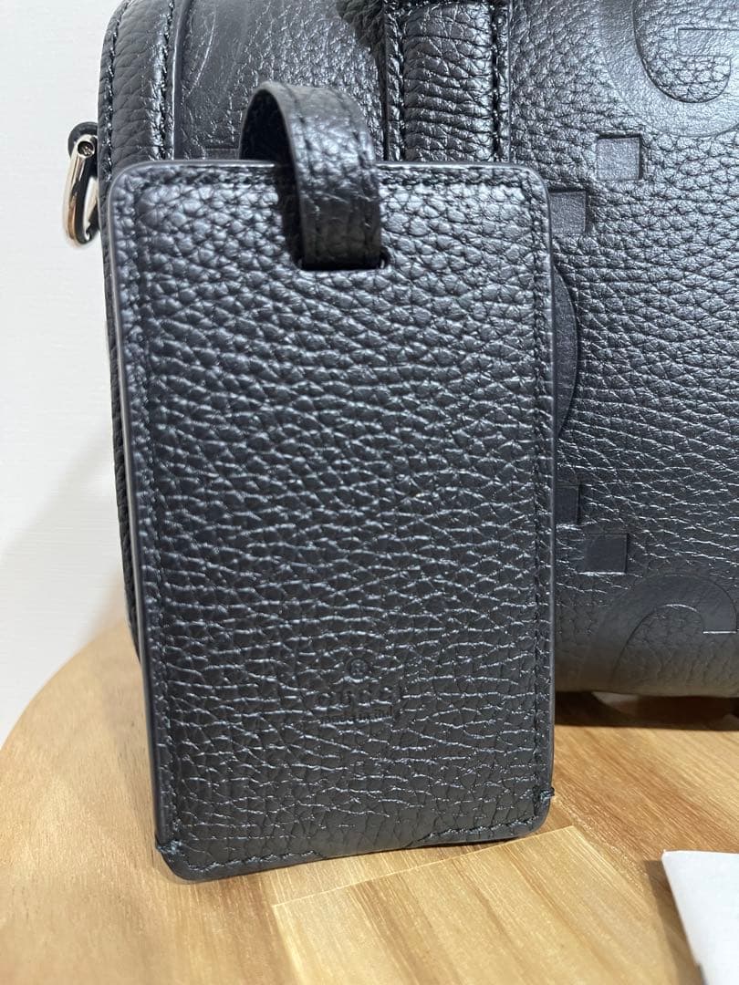 【本日限りセール】GUCCI ブラックレザージャンボGGミニダッフルバッグ