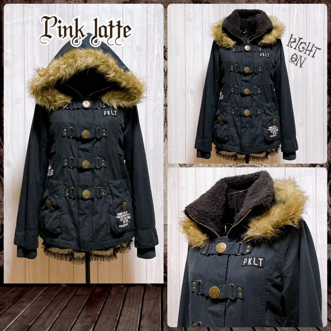 モッズコート ファー 黒 平成ギャル y2k グランジ ミリタリー d.i.a系