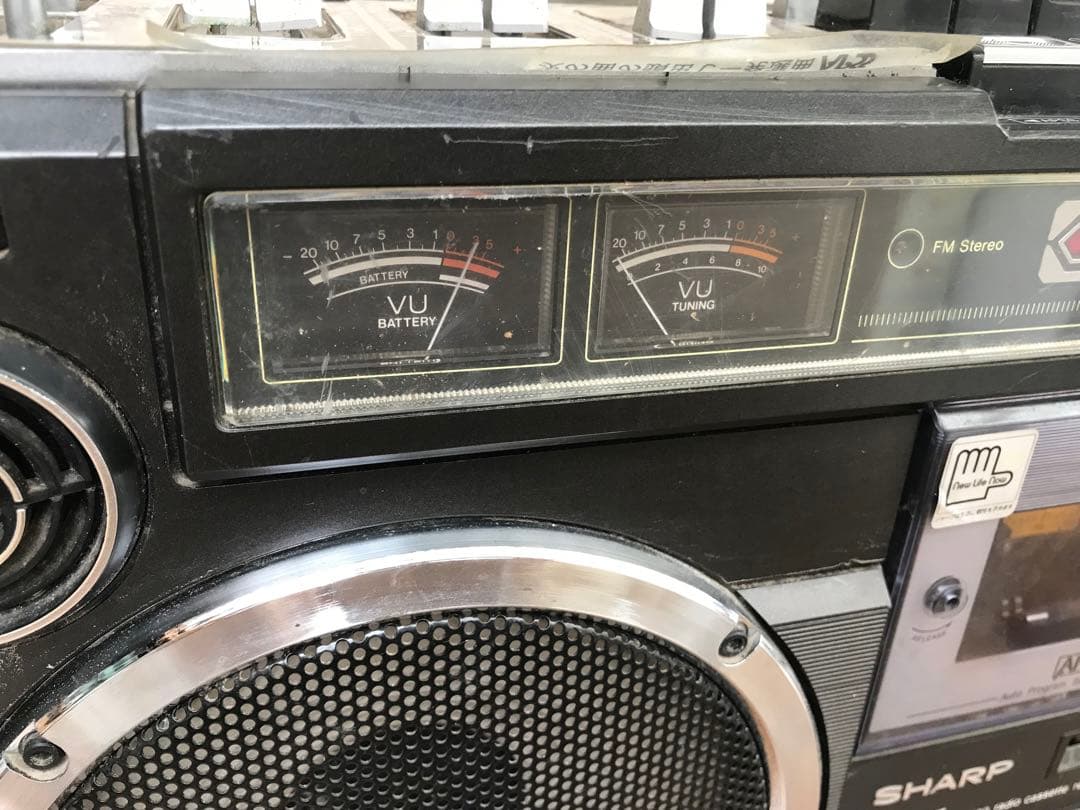 SHARP ラジカセ 昭和レトロ　GF-303SB 動作訳あり(F113)