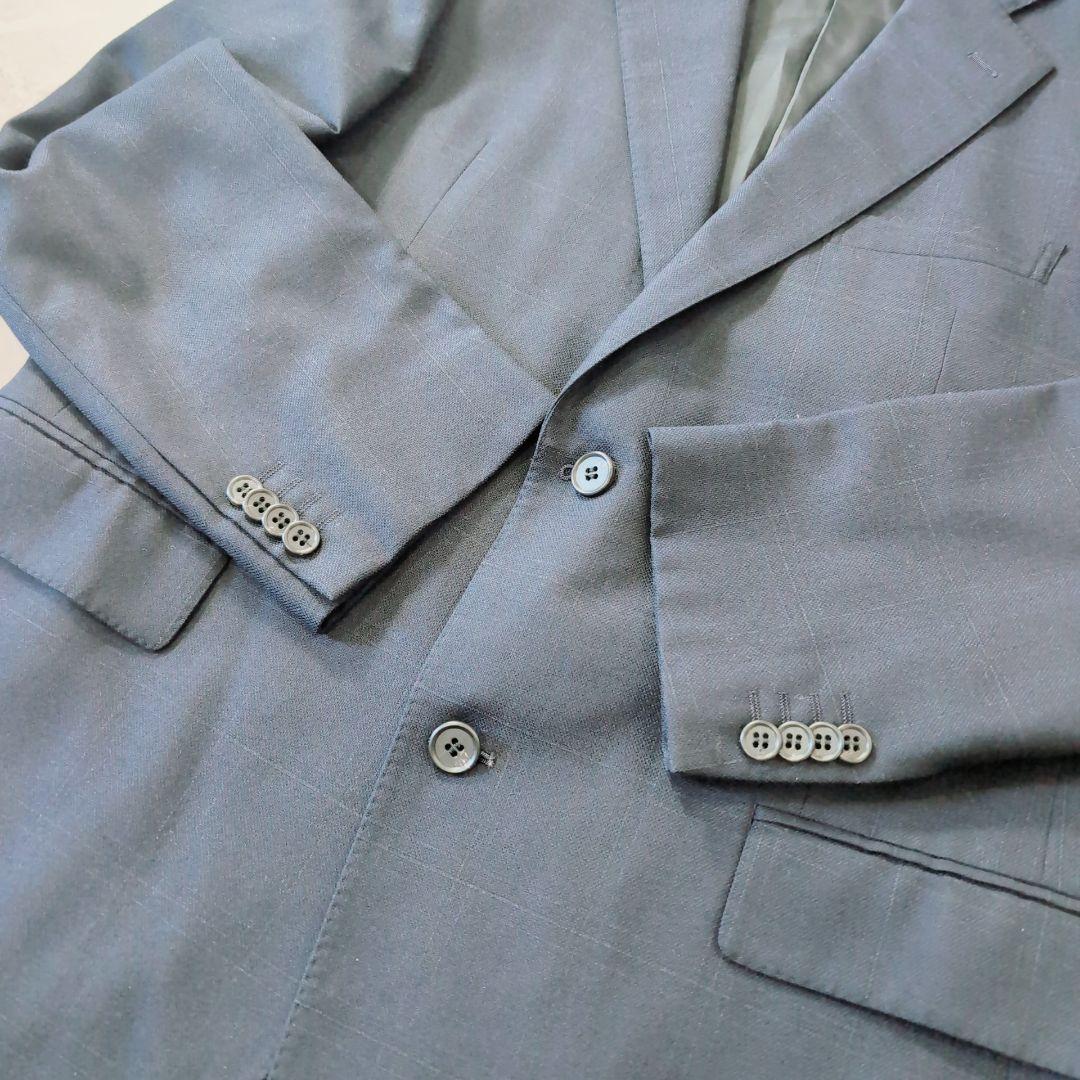 【極美品】NEWYORKER　ネイビー　チェック　XXL　AB8 超特大　現行