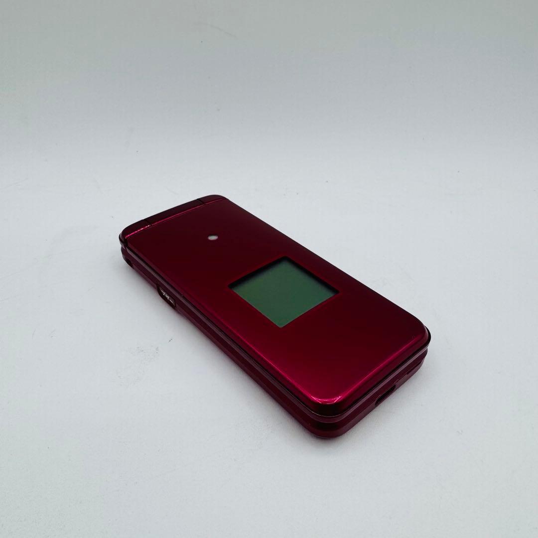 au KYF43 折りたたみ式携帯電話 ワインレッド
