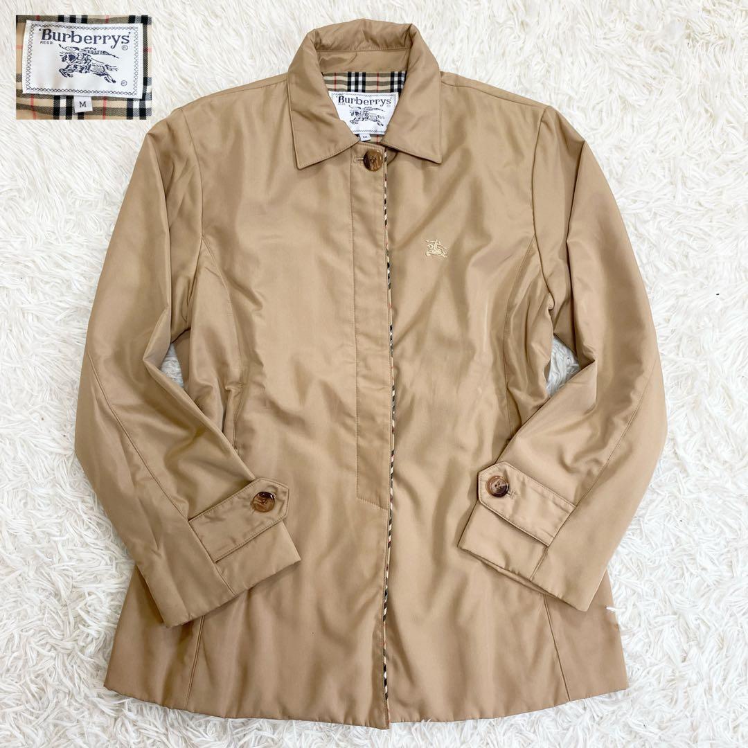 【極美品】バーバリー ジャケット ブルゾン ノバチェック ロゴ ナイロン 軽量