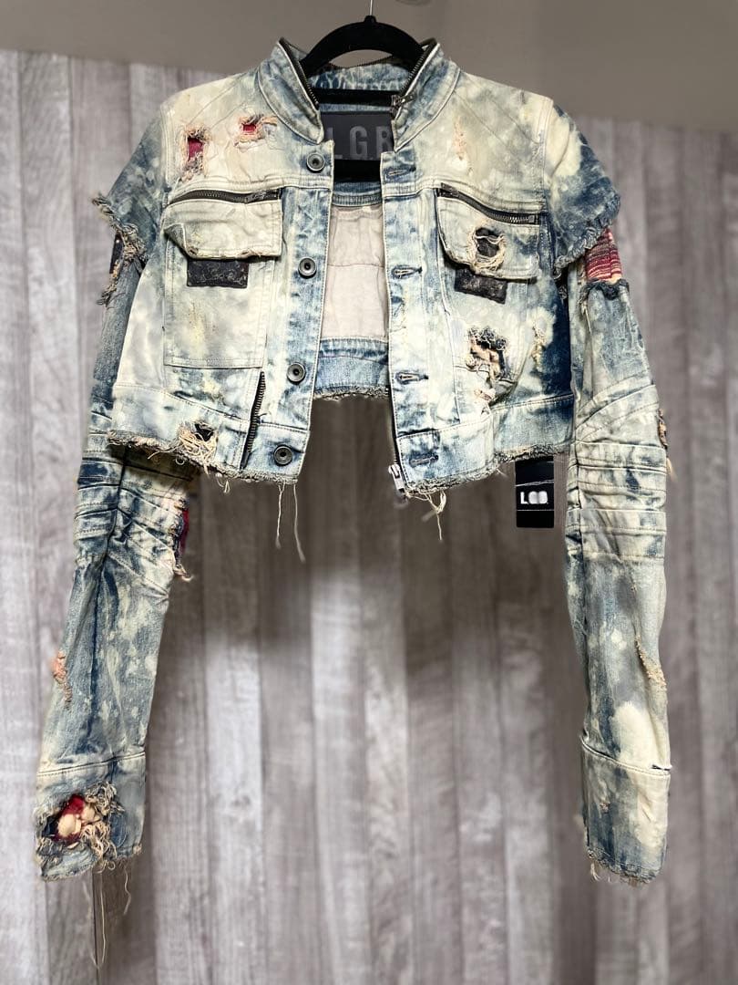 【超希少】LGB ショート丈ダメージデニムジャケット