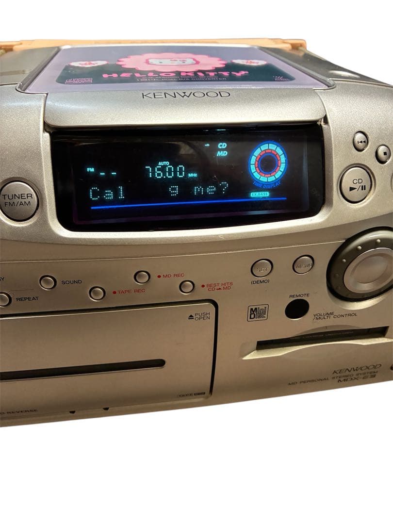 ジャンク KENWOOD ハローキティ CD MD テーププレイヤー