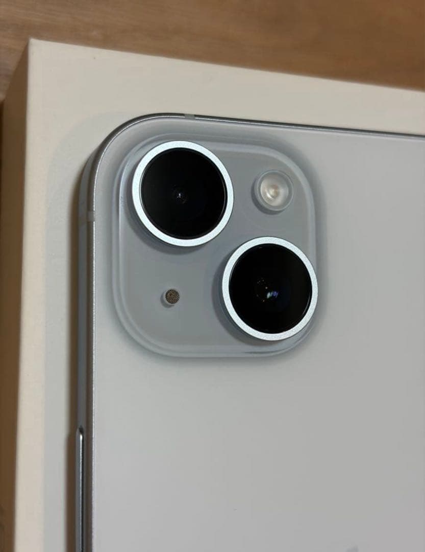 iPhone 15 128gb simフリー　ブルー　バッテリー90%