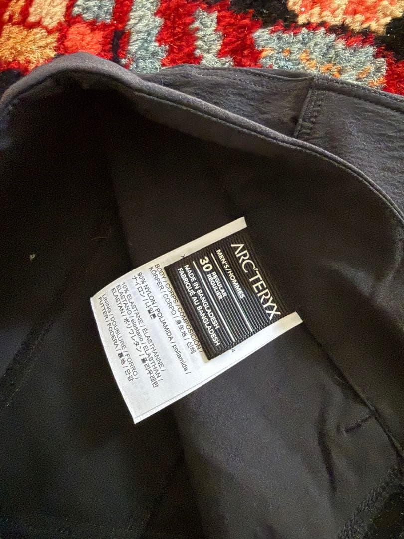 ARC’TERYX Konseal Pant 30 ブラック