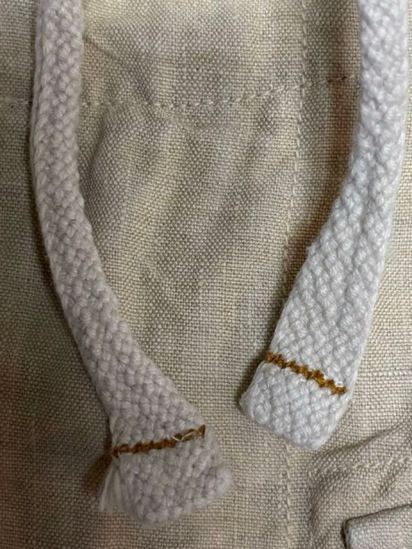 美品　45R レディース　麻ワイドパンツ