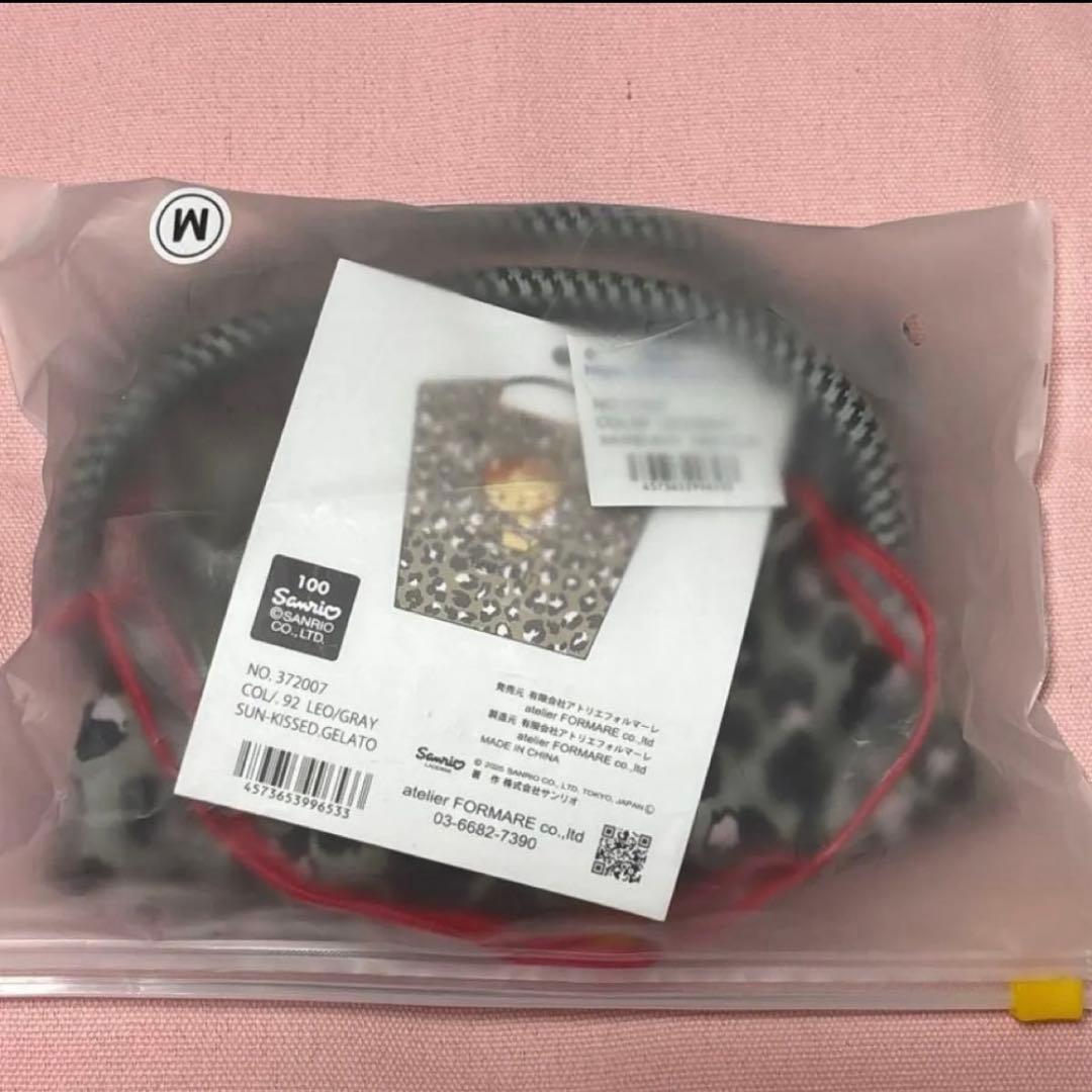 新品タグ付き　ボールアンドチェーン　キティ　日焼け　レオパード　グレー　M