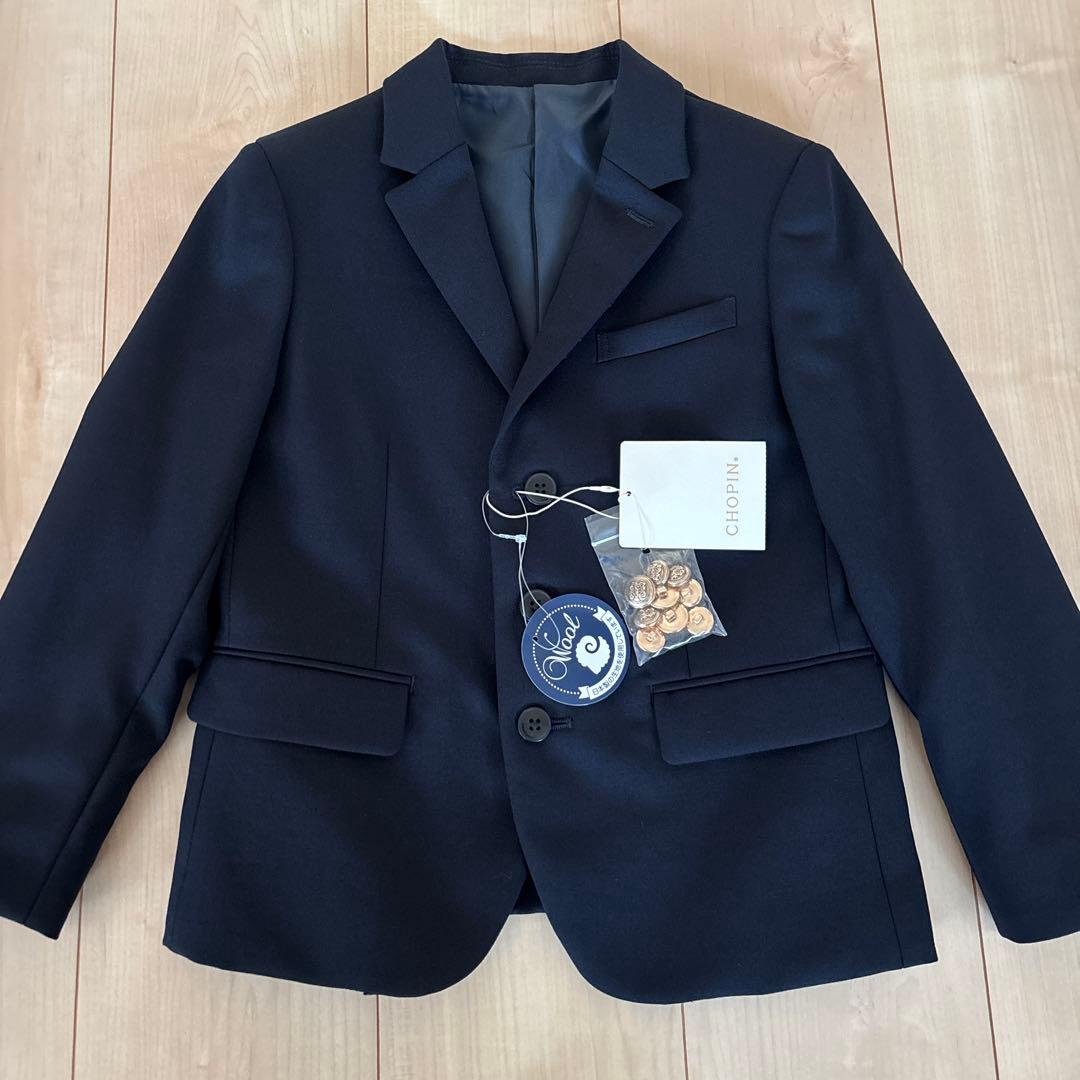 ジャケット　ウール　濃紺　お受験面接　120 新品　フォーマル　男の子　ブレザー