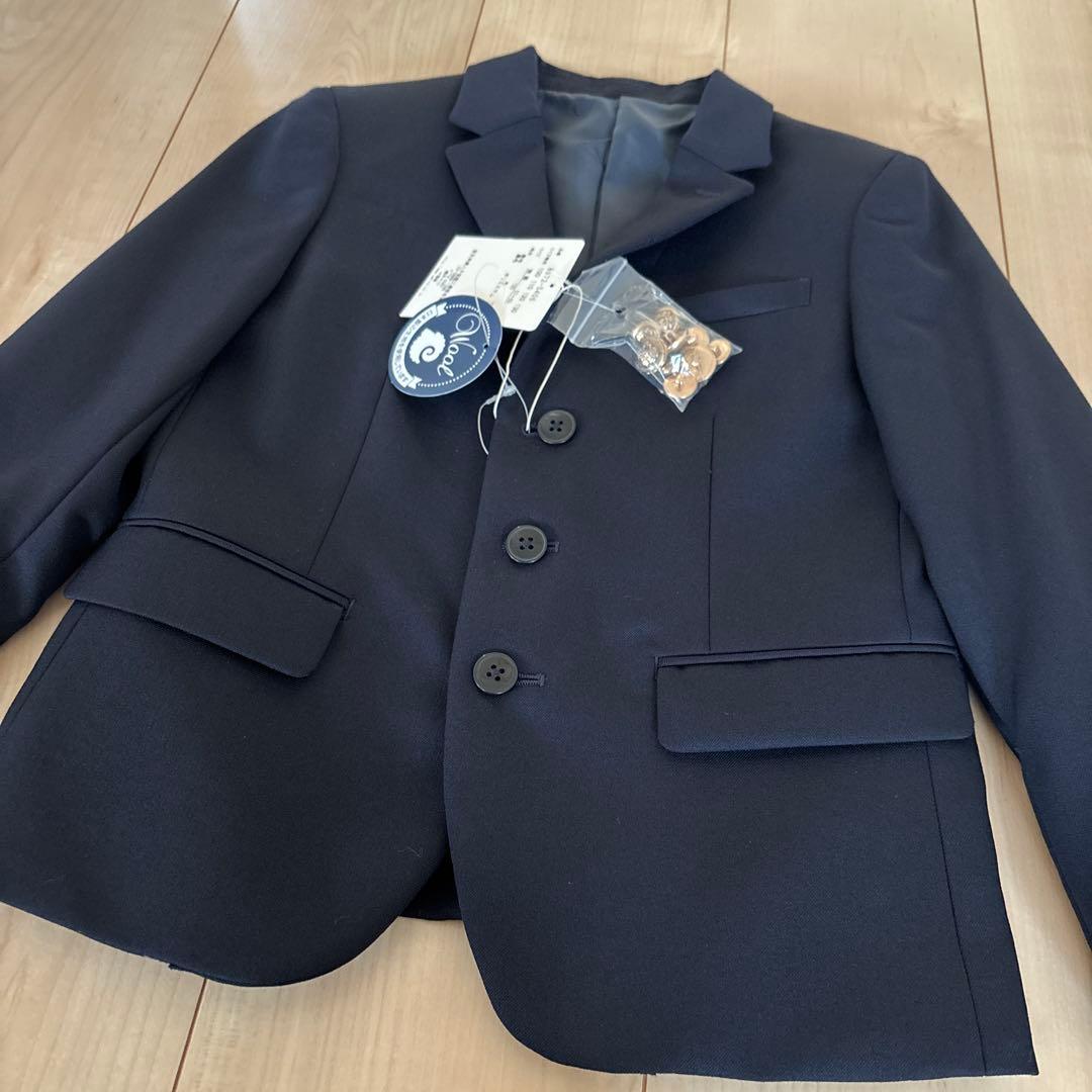 ジャケット　ウール　濃紺　お受験面接　120 新品　フォーマル　男の子　ブレザー