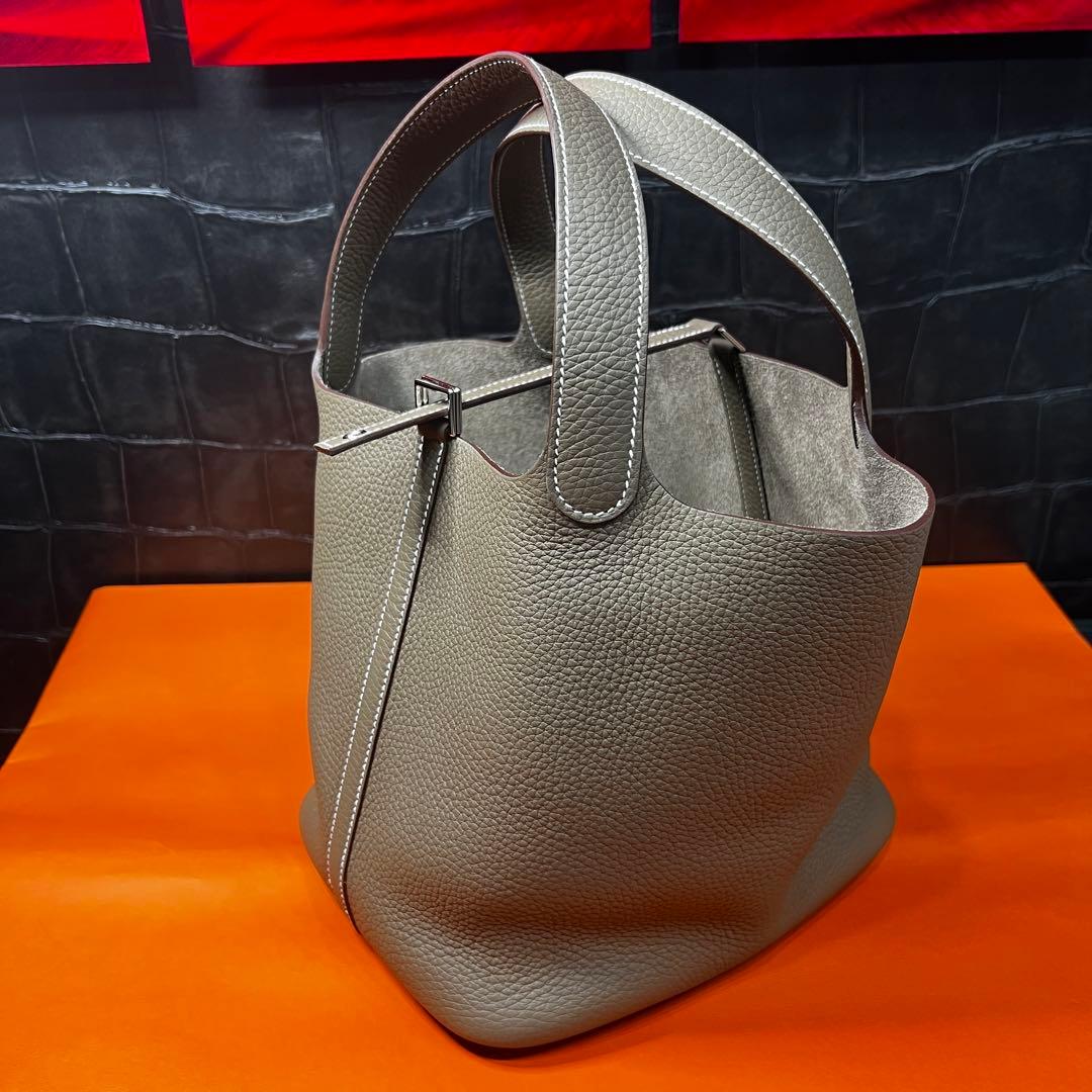 新品未使用 HERMES ピコタンMM エトゥープ C006683