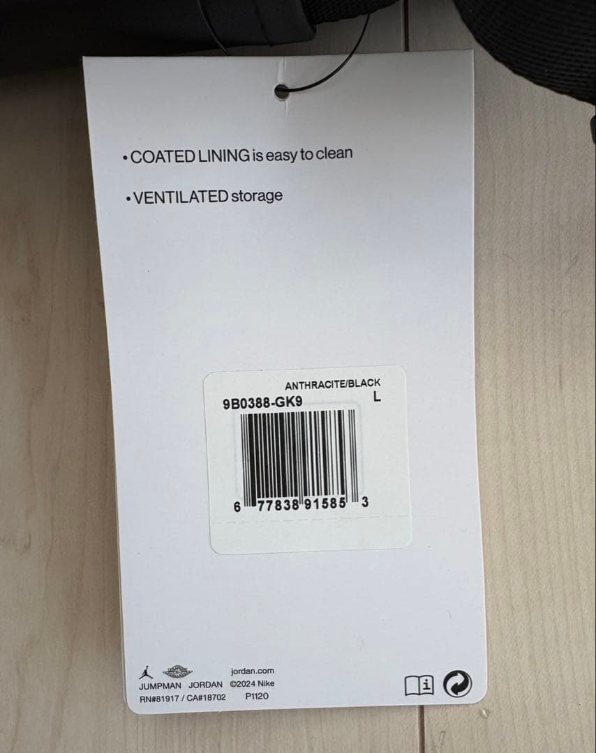 新品　Nike Jordan ナイキ ジョーダン シューズバッグ　３点セット