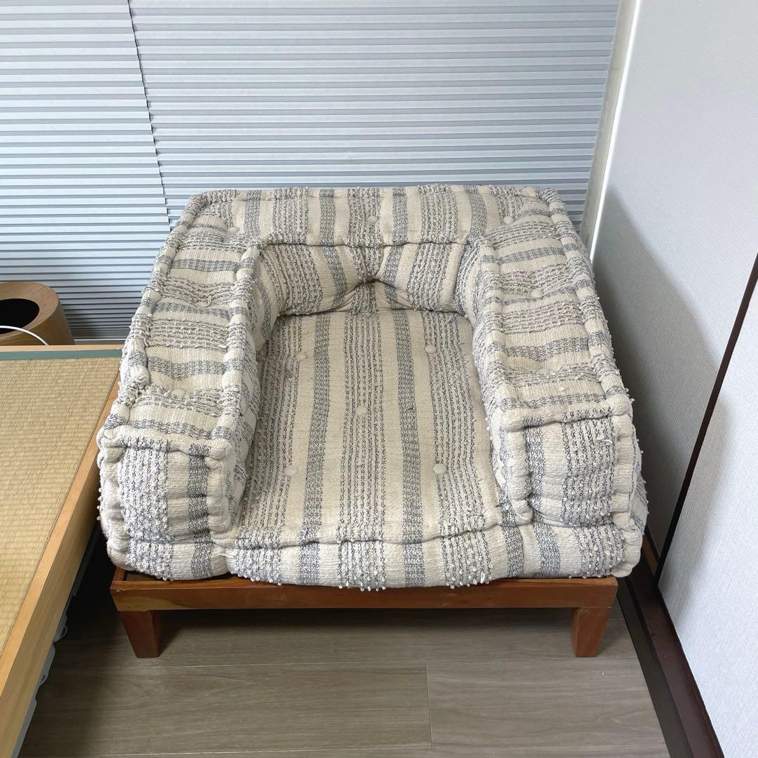 adepeche/アデペシュ ブロックマルチ ソファ ユーアーム+ウッドベース