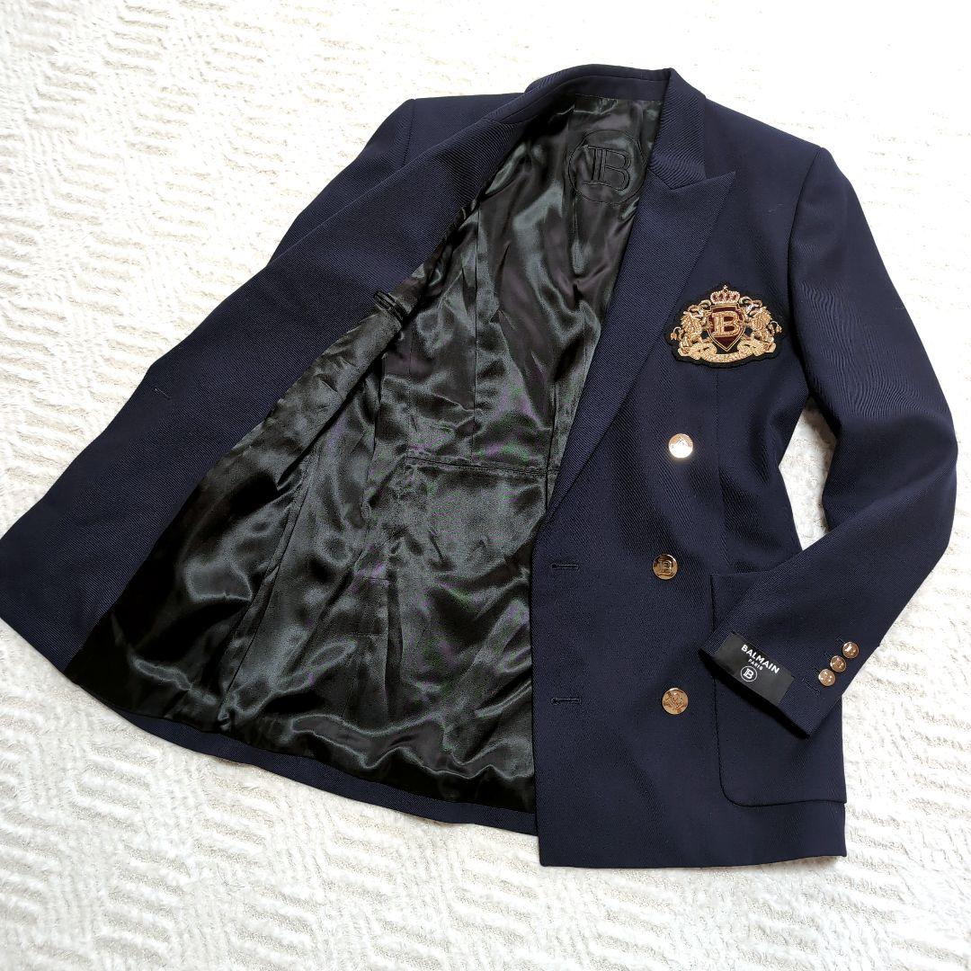 良品✨BALMAIN バルマン ダブルブレストジャケット 金ボタン 表記48