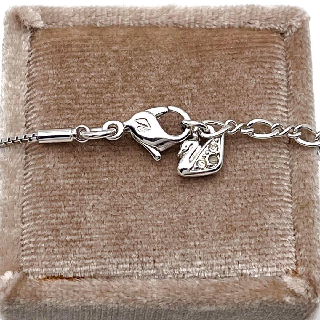 ⭐️SALE⭐スワロフスキー　ネックレス　蛇モチーフ　パヴェ　クリスタル　シルバー