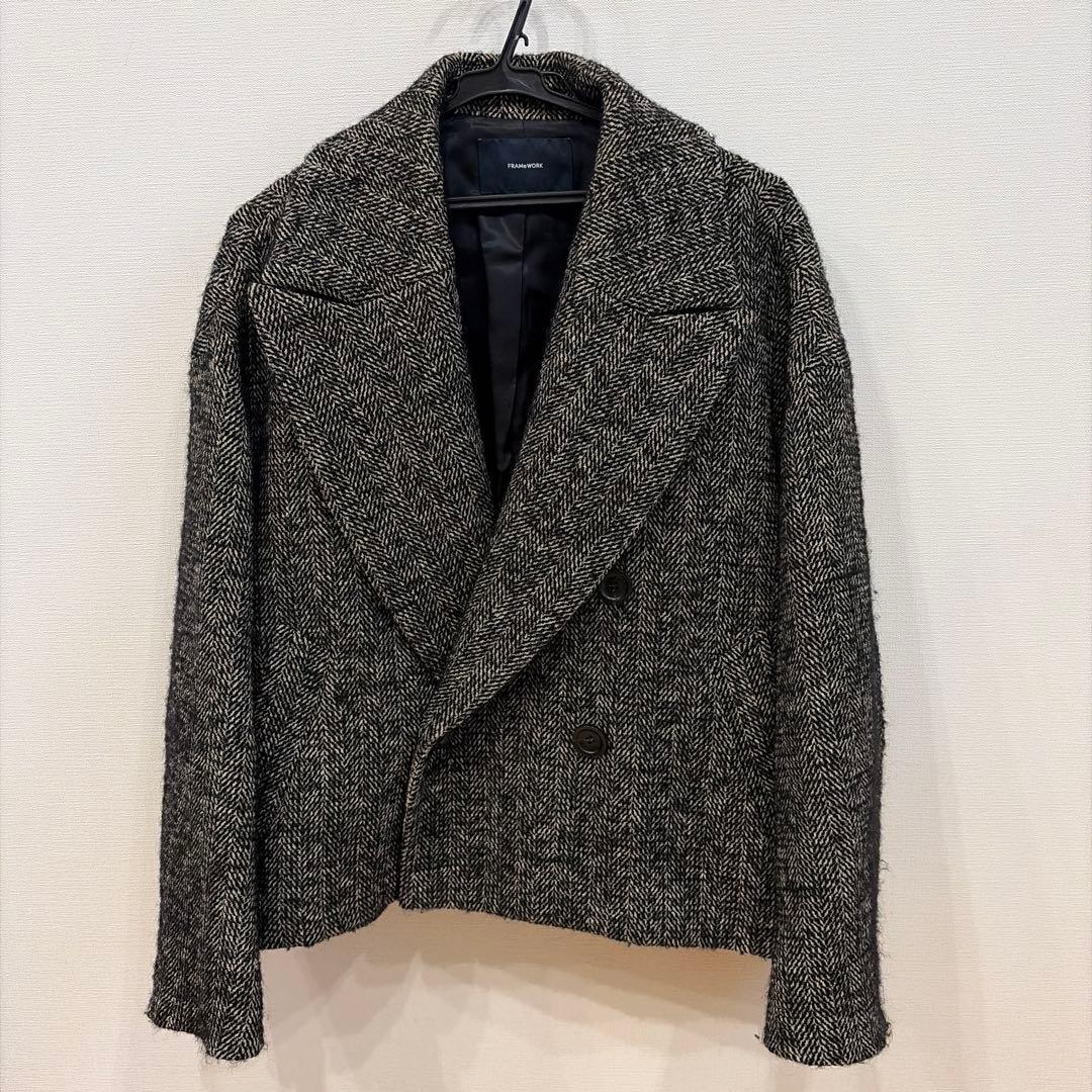 フレームワーク　TWEEDショートコート 36 サイズ