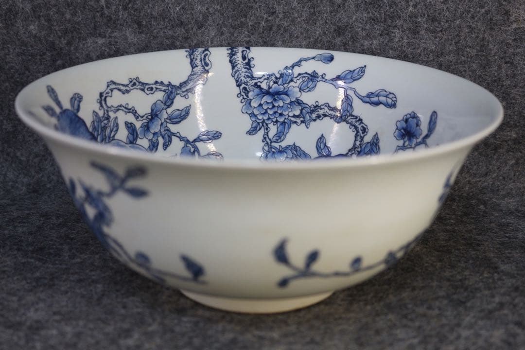 雍正年製　美品　お茶碗　お皿　釉上青花瓷 「過牆石榴文」碗　美品　レア