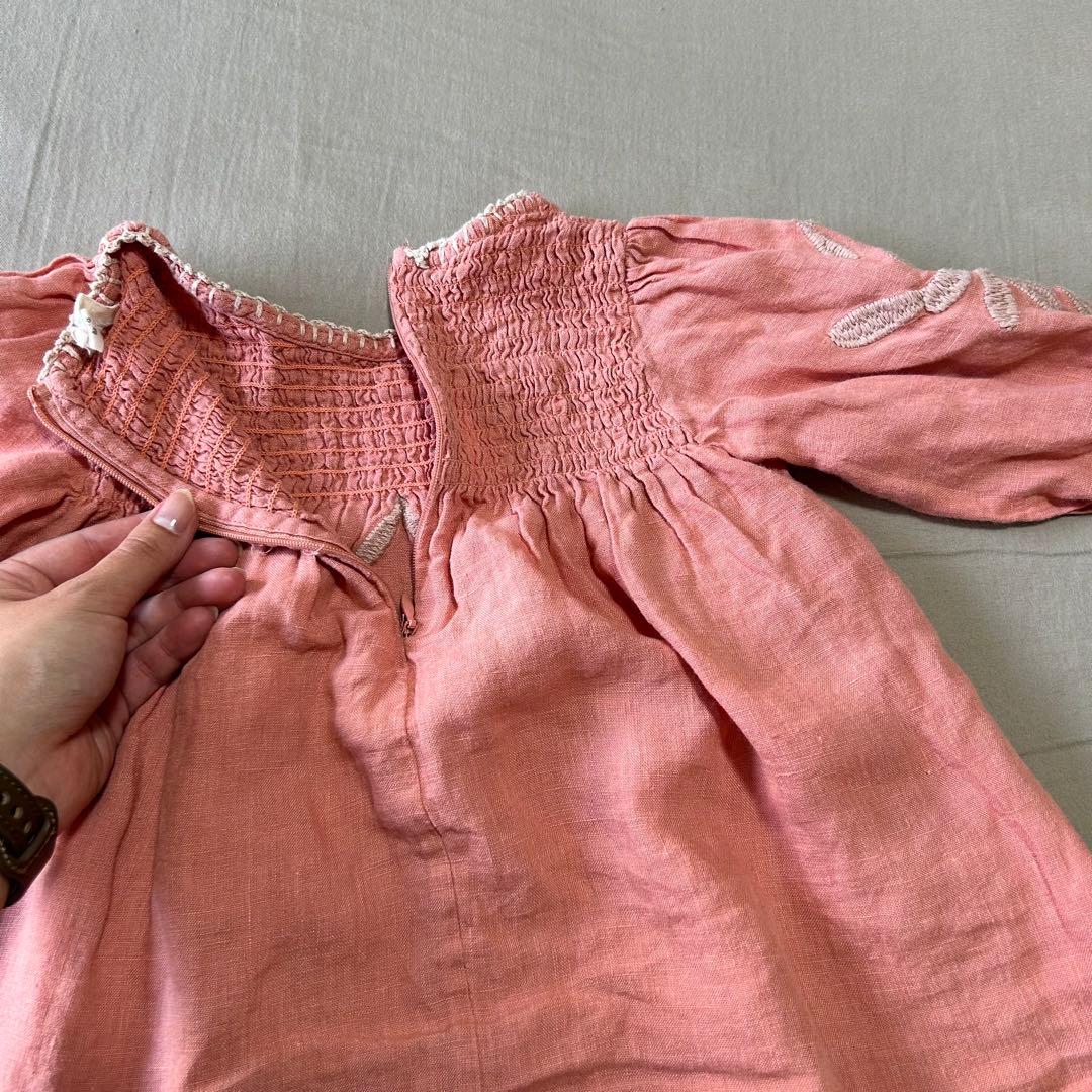 Apolina アポリナ　 セットアップ　リネンチュニック 12-18m 80