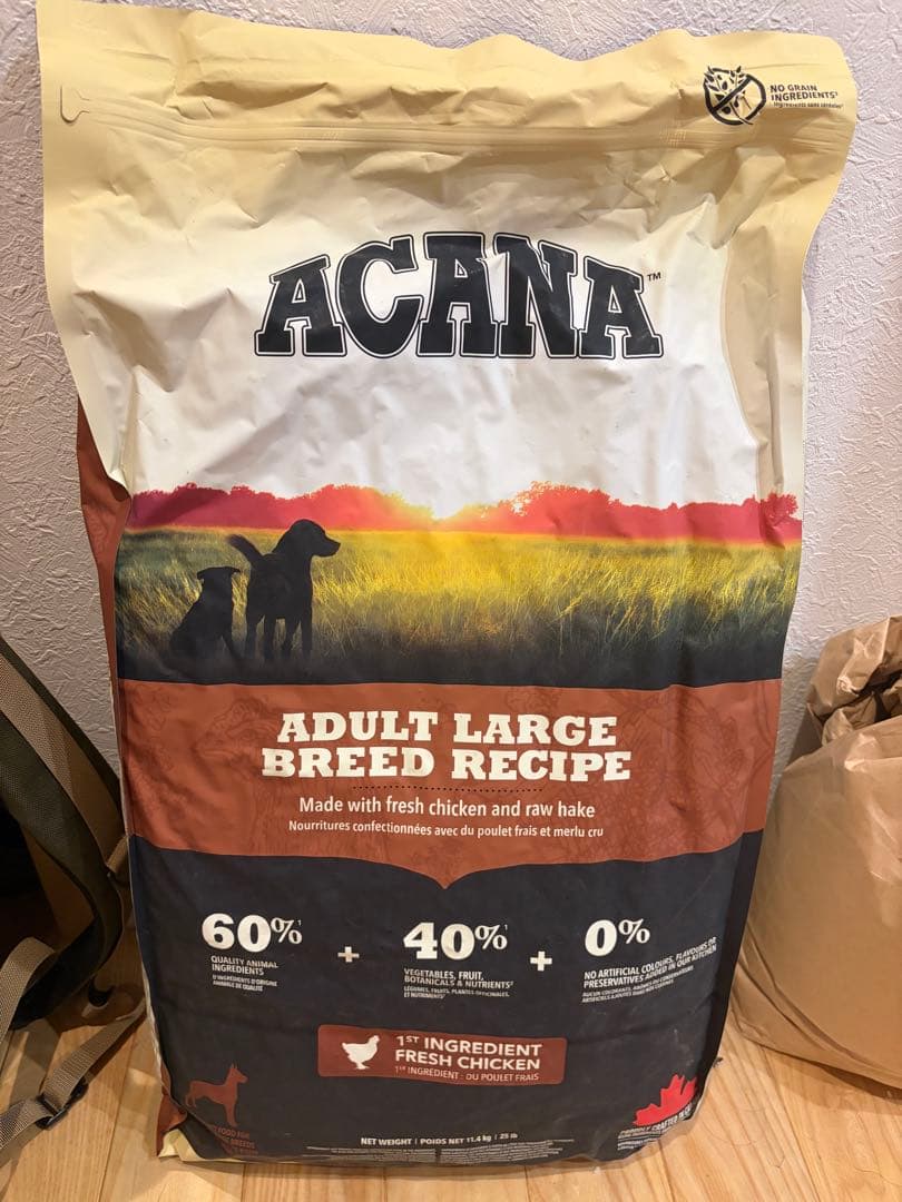 アカナ アダルトラージブリード　レシピ11.4kg