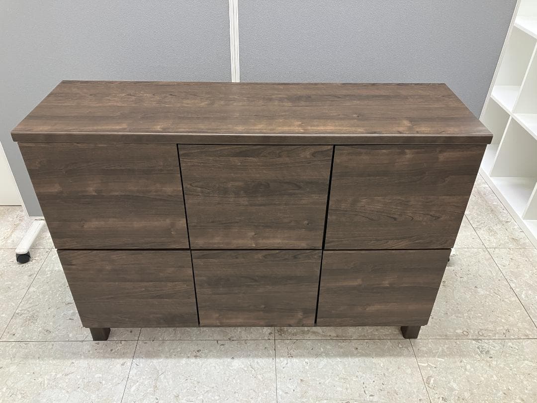 LOWYA サイドボード キャビネット ブラウン