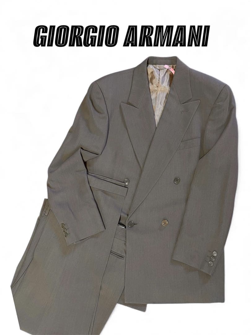 Giorgio Armani ジョルジオアルマーニ　グレージュ　ビジネススーツ