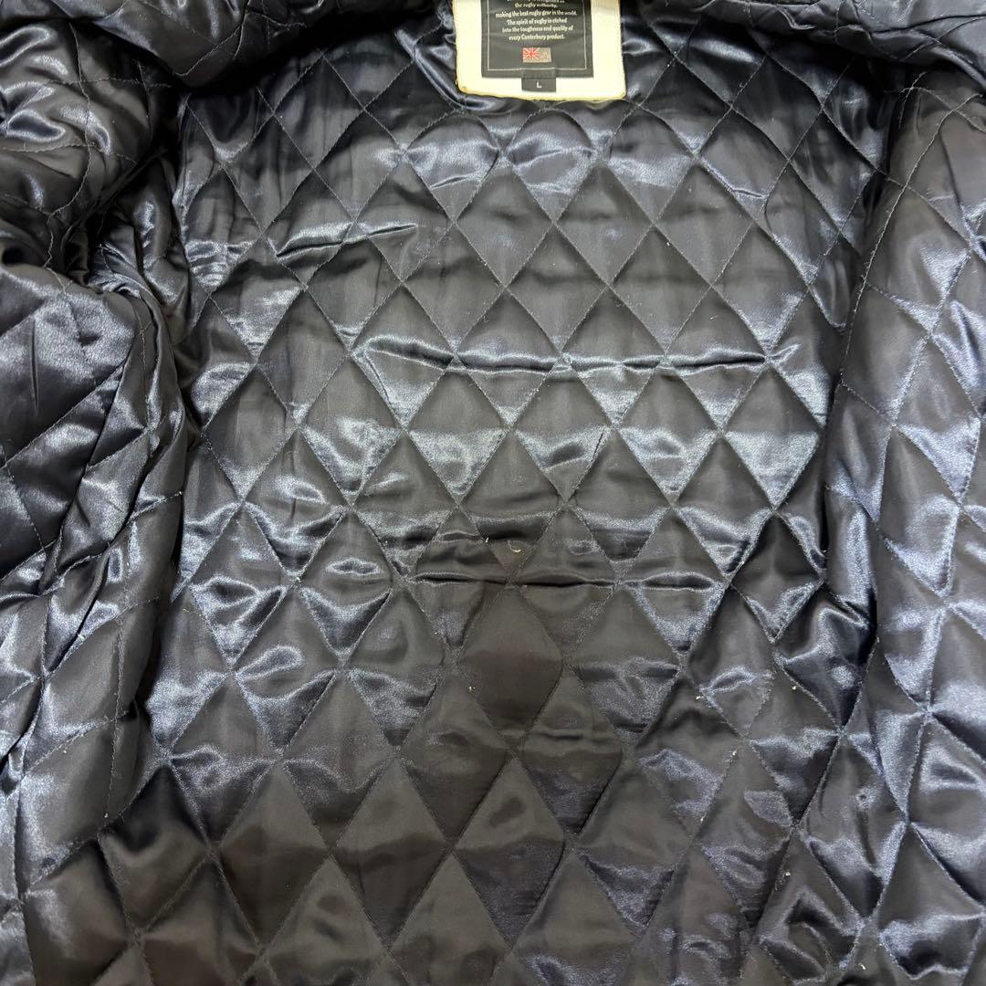 【CANTERBURY 】袖牛革スタジャン Lサイズ カンタベリー