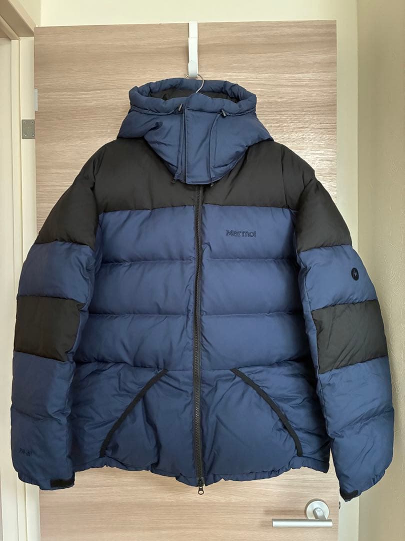 美品　Marmot ダウンジャケット ネイビー/ブラック マーモット　パルバット