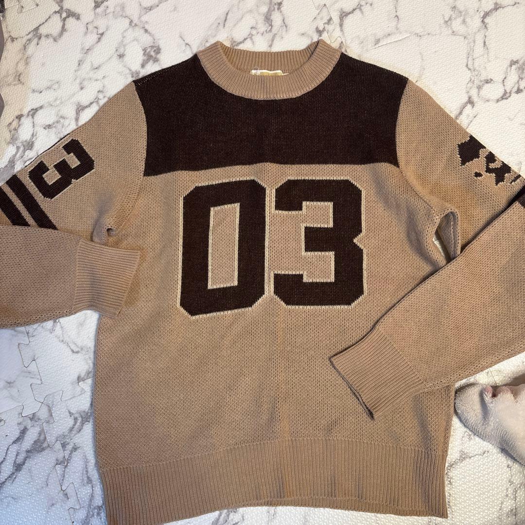 shathingrace ナンバープリントセーター M 希少