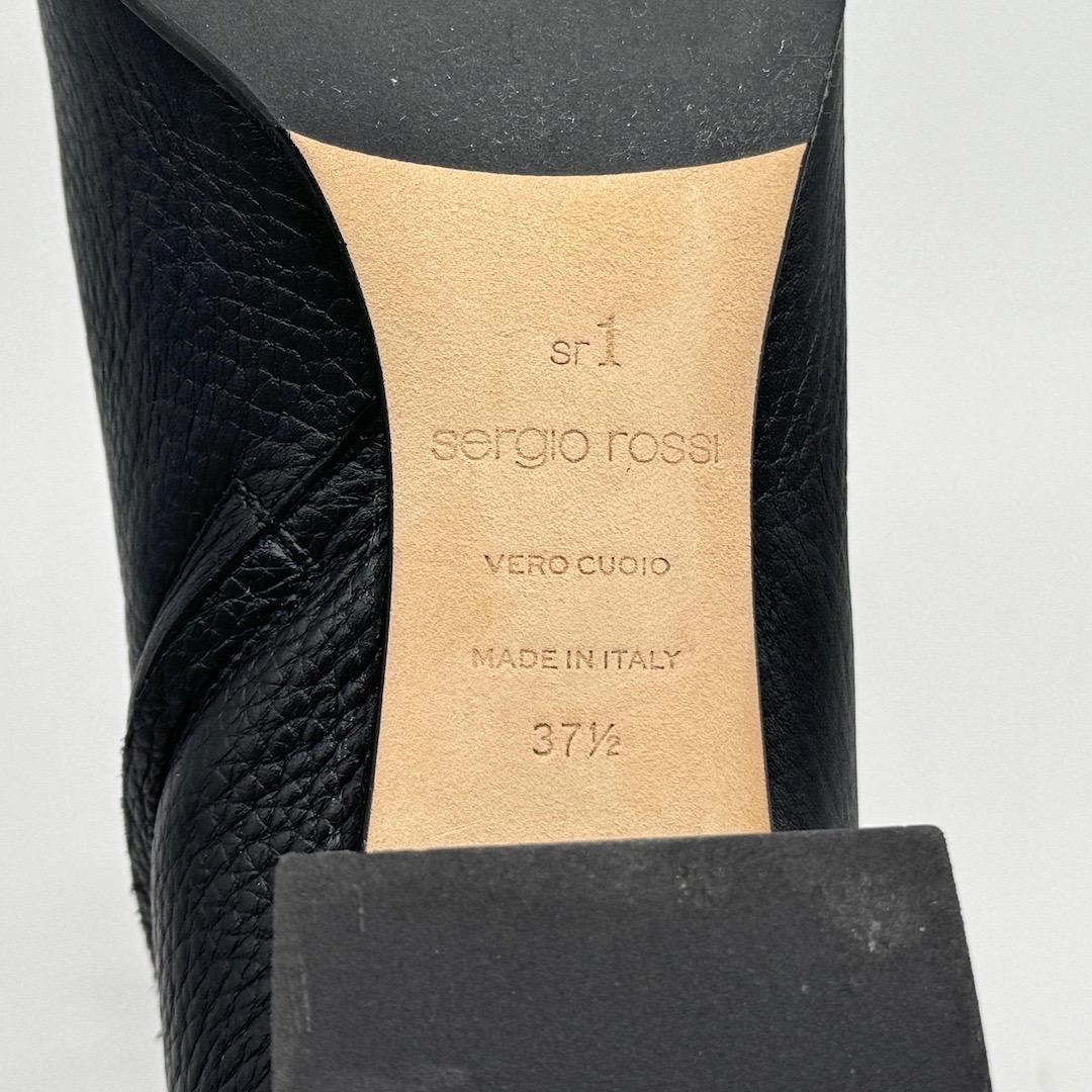 Sergio Rossi SR1 ショートブーツ ブーティ 黒 37.5