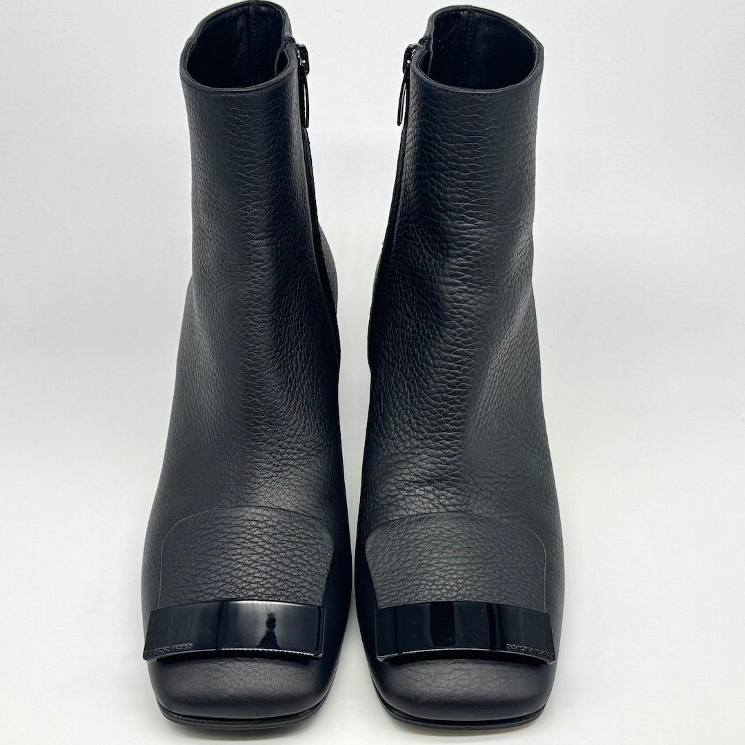 Sergio Rossi SR1 ショートブーツ ブーティ 黒 37.5