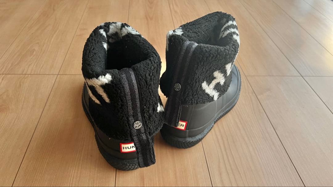 ※ Haruchanmarch 美品【HUNTER】ファー付きスノーブーツ