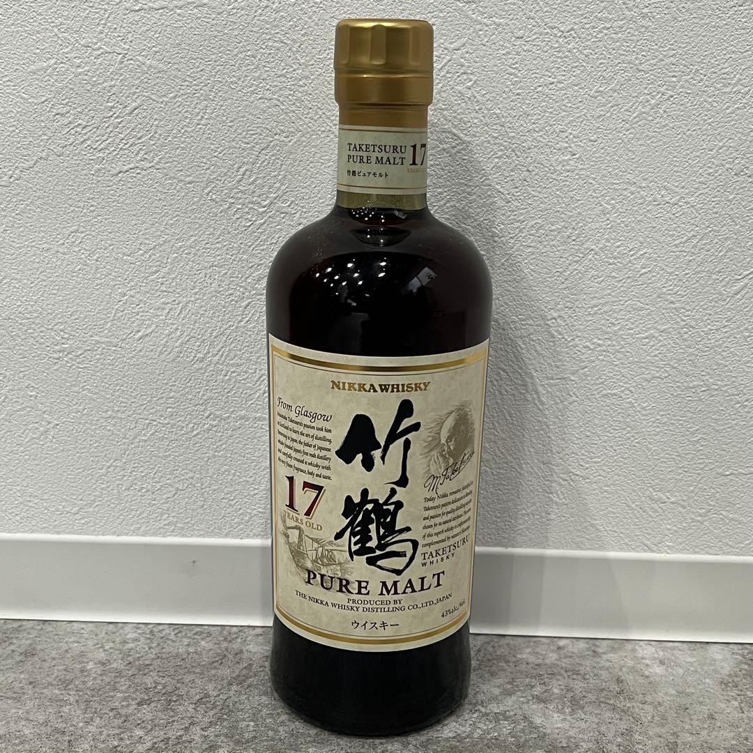 未開栓 NIKKA 竹鶴 17年 ピュアモルト 700ml 古酒 ウィスキー